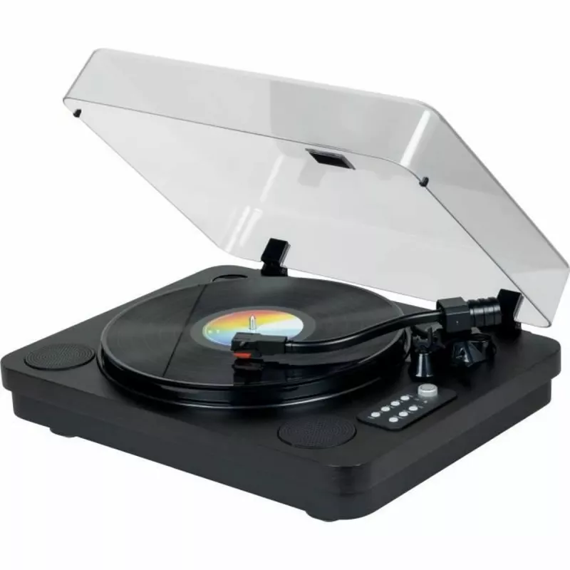 THOMSON TT650BT Turntable with Built-in Speakers, Record to USB, Black
