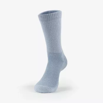 THORLO'S Men's Diabetic Moderate Cushion Ankle Socks – Soft Blue (1 Pair)