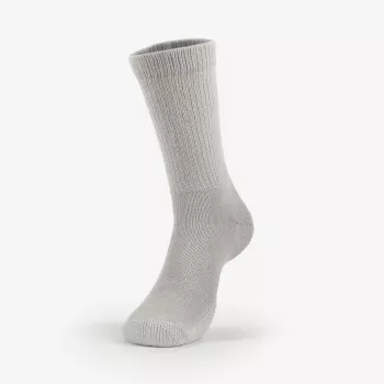 THORLO'S Men's Diabetic Moderate Cushion Crew Socks – White (EU 43-47)