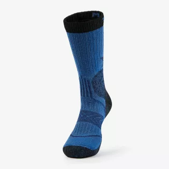 THORLO'S Moderate Cushion Crew PrimaLoft® Merino Hiking Socks - Navy, Large (EU 43-47)
