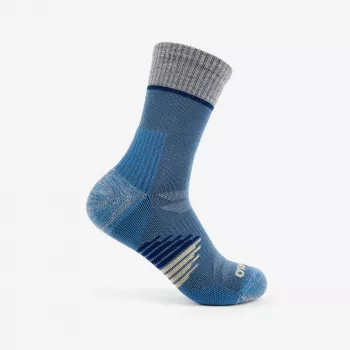 THORLO'S Striped Light Cushion Crew Hiking Socks - Large (EU 43-47) Black/Grey
