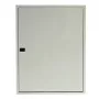 TIBOX AS424 Surface-Mounted Distribution Board, 585x750x115 mm, 4 Rows x 24 Modules, Indoor, Transparent Door, White/Grey