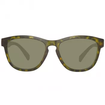 Timberland Men's TB9102-5455R Polarized Sunglasses - Matte Black Frame, Green Lens