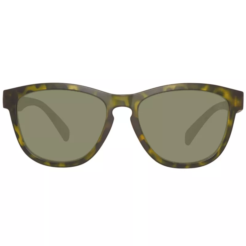 Timberland Men's TB9102-5455R Polarized Sunglasses - Matte Black Frame, Green Lens