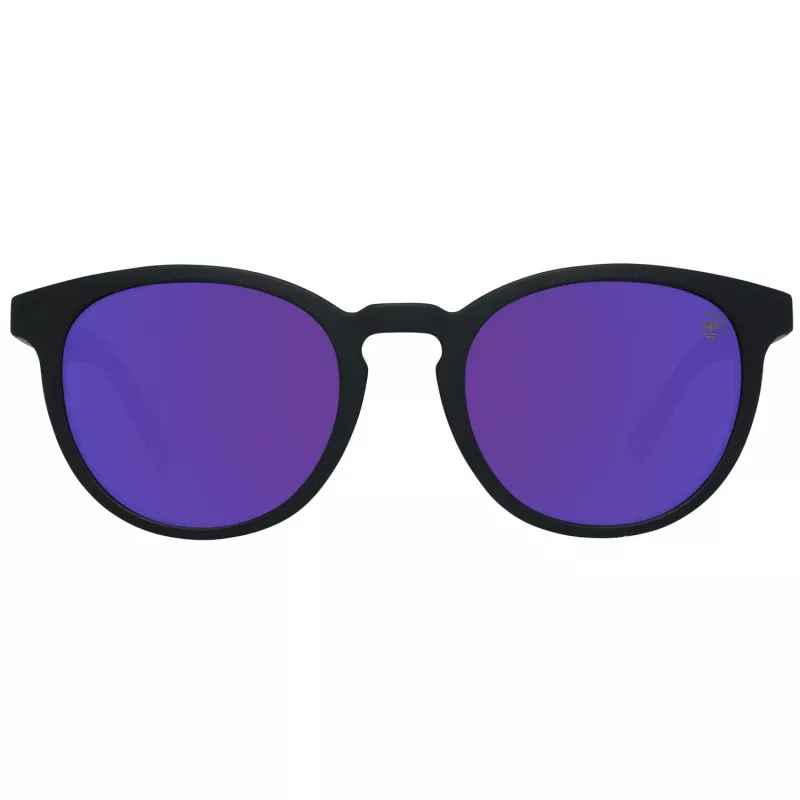 Timberland Men's TB9128-5305D Rectangular Sunglasses - Matte Black Frame, Green Lens, 53mm