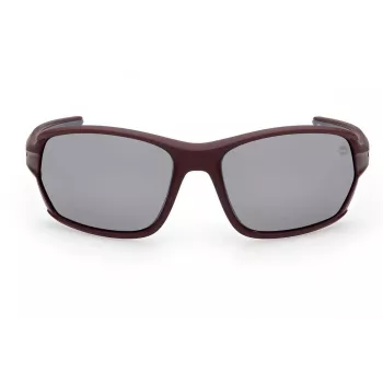 Timberland Men's TB92456667D Polarized Sunglasses - Matte Black Frame, Green Lens, 66/18/125 mm