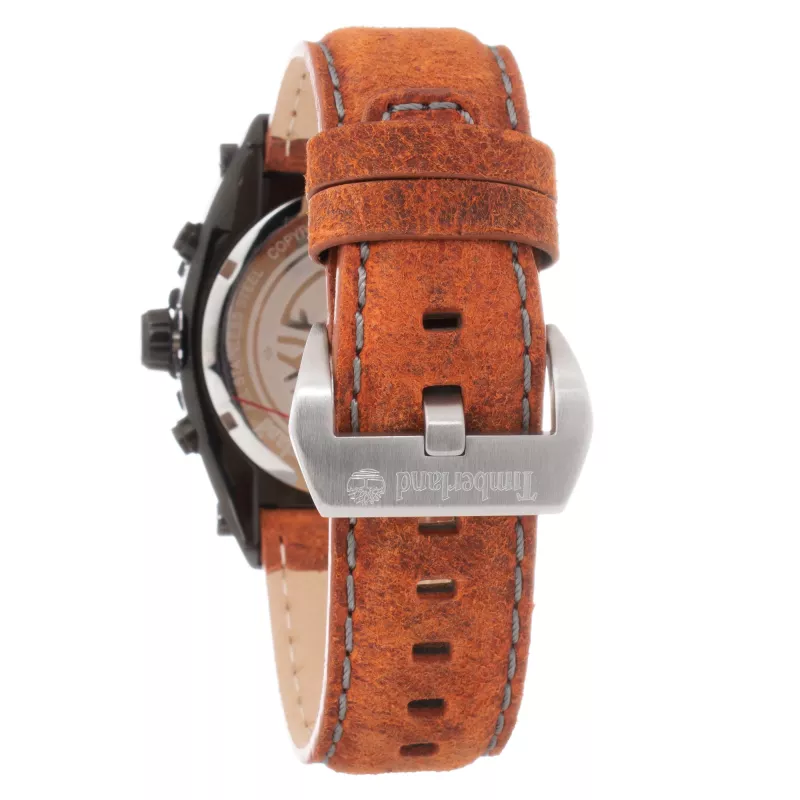 TIMBERLAND Men's Watch Henniker II 13331JSTB2PN 45mm Stainless Steel Leather