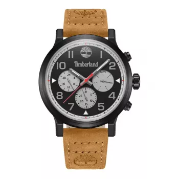 Timberland Men's Watch Henniker II TDWGF0028902 46mm Stainless Steel Brown Leather