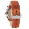 Timberland Men's Watch TBL1331JS-02C 45mm Stainless Steel Quartz Analog Black Dial Brown Leather Strap