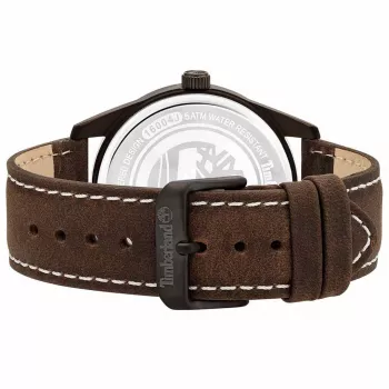TIMBERLAND Men's Watch TBL16004JYU03 43mm Blue Dial Brown Leather Strap