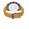 Timberland Men's Watch TDWGF2230406M 46mm Stainless Steel Blue Dial Brown Leather Strap