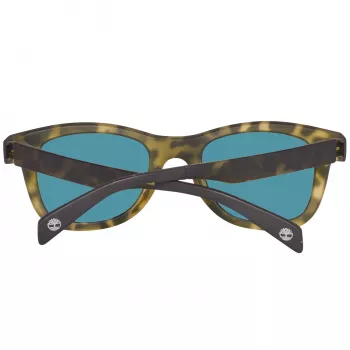 Timberland TB9080-5055R Men's Polarized Square Sunglasses, Matte Black/Green, 55 mm