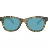 Timberland TB9080-5055R Men's Polarized Square Sunglasses, Matte Black/Green, 55 mm