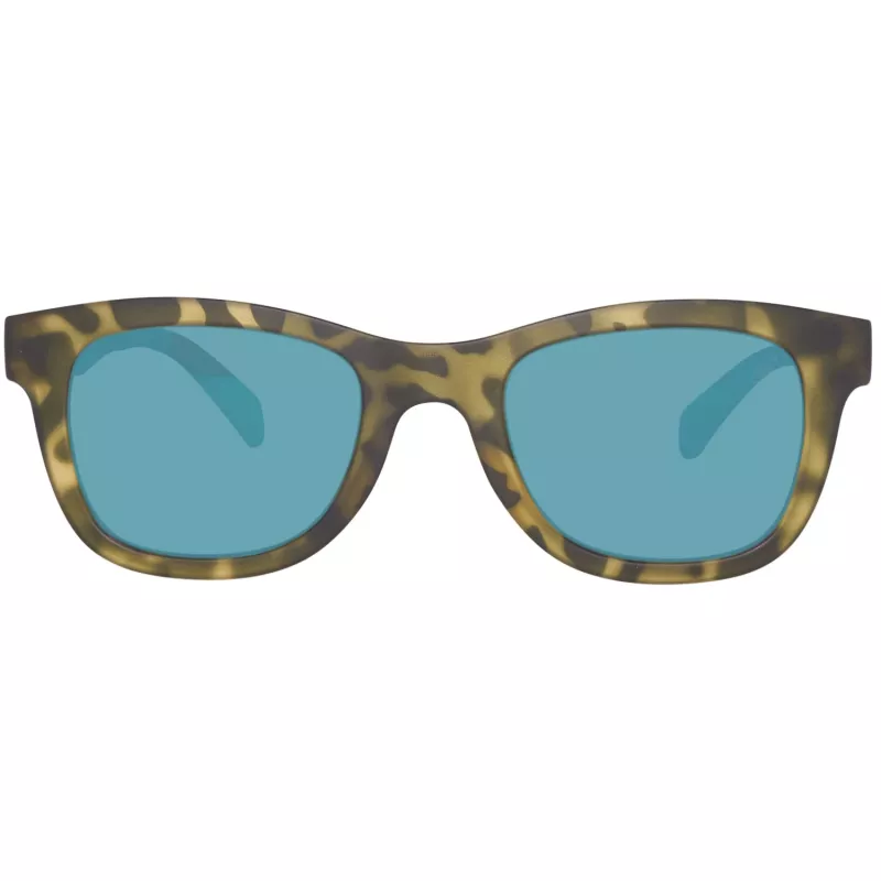 Timberland TB9080-5055R Men's Polarized Square Sunglasses, Matte Black/Green, 55 mm