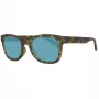 Timberland TB9080-5055R Men's Polarized Square Sunglasses, Matte Black/Green, 55 mm