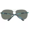 Timberland TB9086-6209D Men's Polarized Sunglasses - Matte Black Frame, Green Lens
