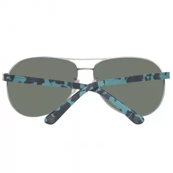 Timberland TB9086-6209D Men's Polarized Sunglasses - Matte Black Frame, Green Lens