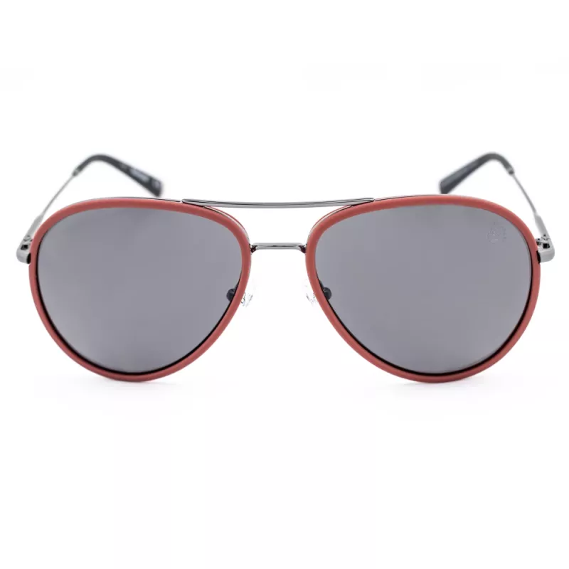 TIMBERLAND Unisex TB9118-6068D Sunglasses - Polarized Rectangle Havana Frame Brown Lens