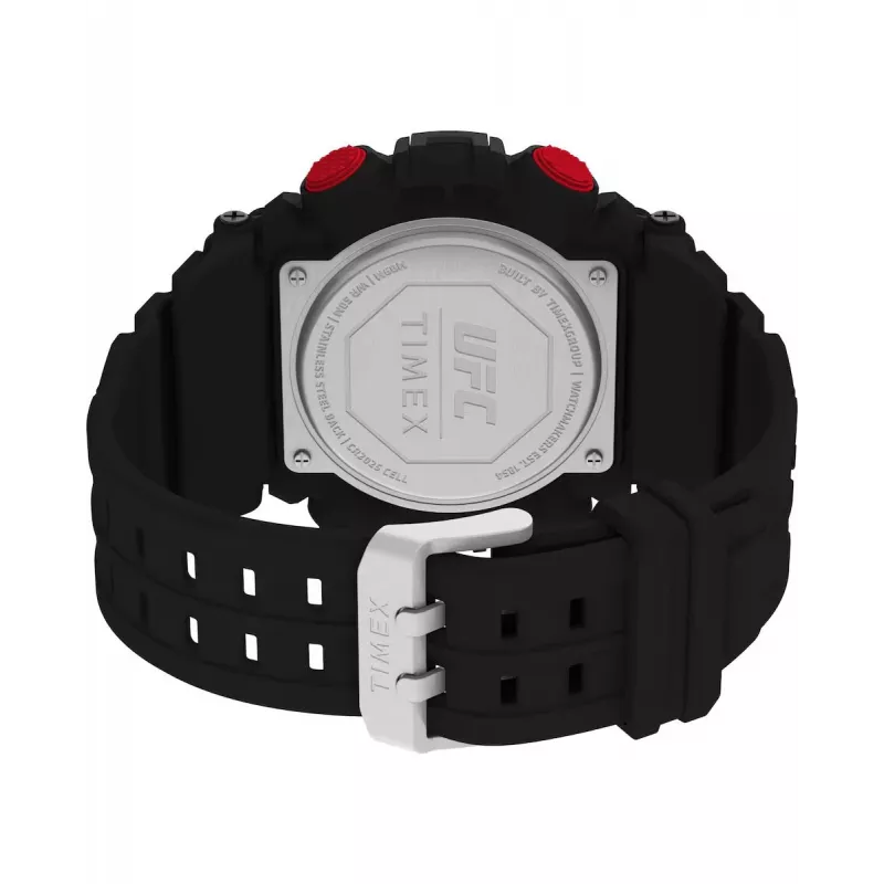 TIMEX Men's Digital Quartz Watch TW5M53700 50mm Black Resin Silicone