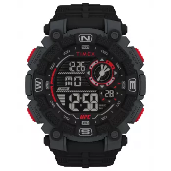 TIMEX Men's Digital Quartz Watch TW5M53700 50mm Black Resin Silicone