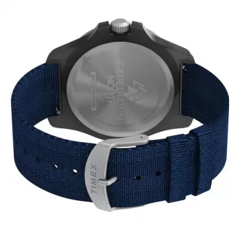TIMEX Men's Expedition North Field Post Solar Watch TW2V40300 – 46mm Stainless Steel Green Dial Brown Leather Strap Solar Quartz