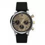 Timex Men's Expedition Scout TW2W60300A Analog Quartz Watch - 43mm, Black Dial, Brown Leather Strap, INDIGLO Night-Light