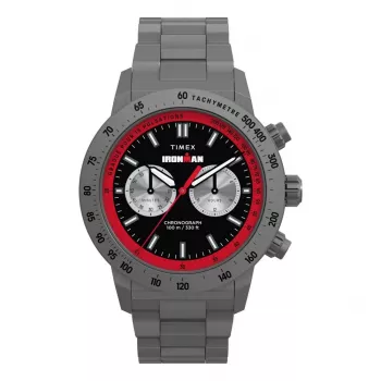 Timex Men's TW2Y02000 Expedition North Field Post Solar 44mm Watch - Black Dial & Eco-Friendly Fabric Strap