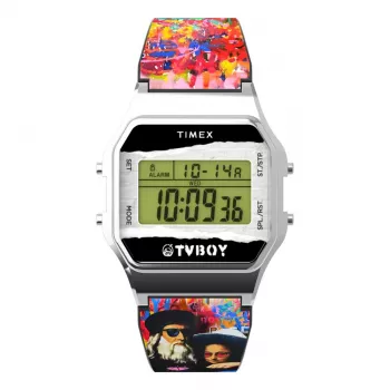Timex Unisex TW2Y46800 34mm Silver Blue Stainless Steel Quartz Watch