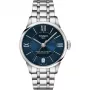 TISSOT T-Classic Chemin des Tourelles Women's Automatic Watch 32mm Blue Mother-of-Pearl Dial Diamond Indices Stainless Steel Bracelet