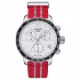 TISSOT T-Sport Chrono XL Classic Men's Watch 42mm Silver Dial Blue Textile Strap Swiss Quartz Chronograph T09541717037
