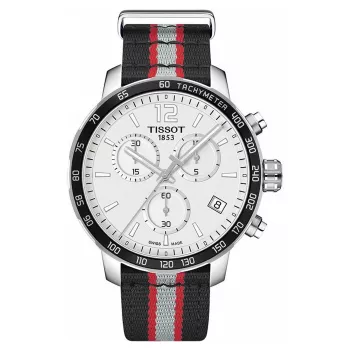TISSOT T-Sport PRC 200 Men's Swiss Quartz Chronograph Watch 42mm Stainless Steel Black Dial