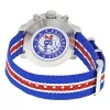 TISSOT T-Sport Quickster Men's Chronograph Watch 42mm Silver Dial Blue and Red Nylon Strap T09541717371