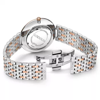 TITONI Airmaster Men's Watch TQ52718SRG606 37mm Swiss Quartz Silver Dial Brown Leather Strap