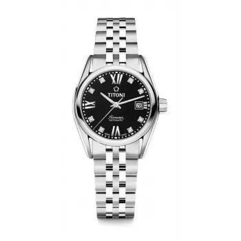 TITONI Ladies Automatic Watch 23909S-354 27mm Stainless Steel Silver Dial