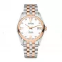 TITONI Men's Automatic Watch 83909SRG-063 38.5mm Rose Gold PVD Stainless Steel Silver Dial Brown Leather Strap