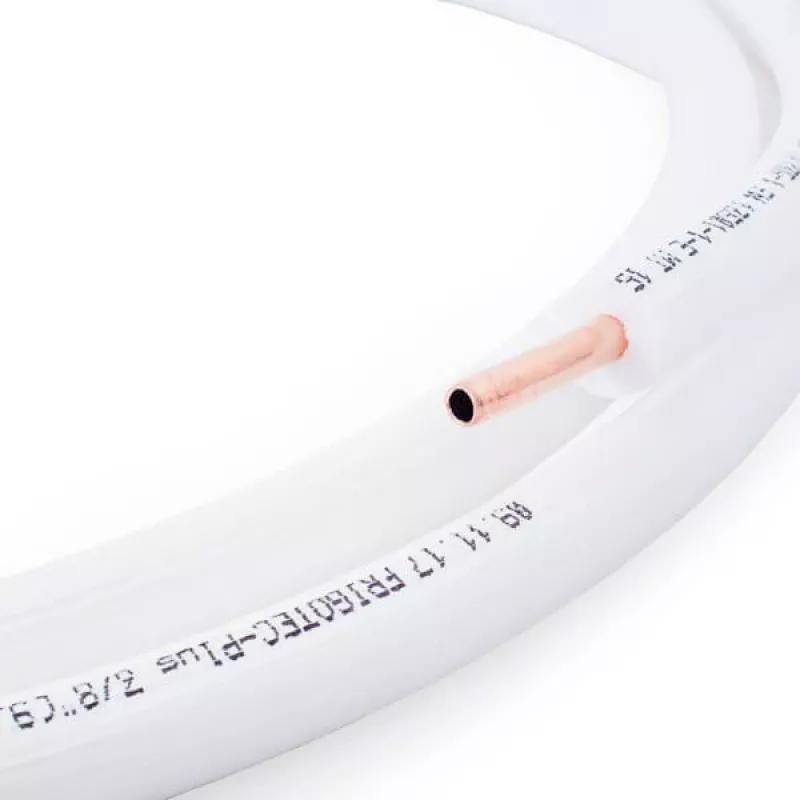TIVENTO Flex Pre-Insulated Copper Pipe 1/4 inch (6.35mm) - 50m Coil