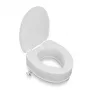 TM2 Raised Toilet Seat with Lid, 10 cm Height Increase, 225 kg Capacity, White