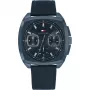 Tommy Hilfiger Men's 1710558 Analog Quartz Watch 40 mm Blue Dial Brown Leather