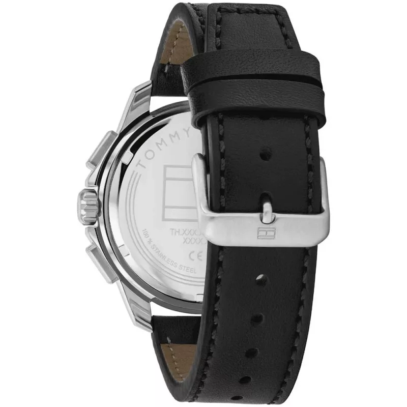 Tommy Hilfiger Men's 1710619 Analog Quartz Watch 46mm Blue Dial Stainless Steel