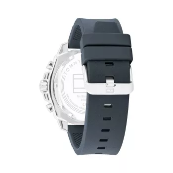 Tommy Hilfiger Men's 1710687 Analog Quartz Watch 48 mm Stainless Steel Blue Dial