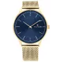 Tommy Hilfiger Men's 1791877 Analog Quartz Watch 43mm Stainless Steel Blue Dial