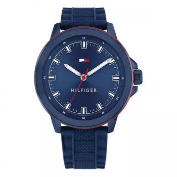 Tommy Hilfiger Men's 1792022 Analog Quartz Watch 48mm Stainless Steel Blue Dial