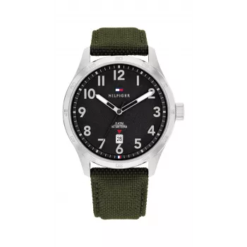 Tommy Hilfiger Men's Damon Quartz Analog Watch 1710593 43mm Blue Dial Stainless Steel