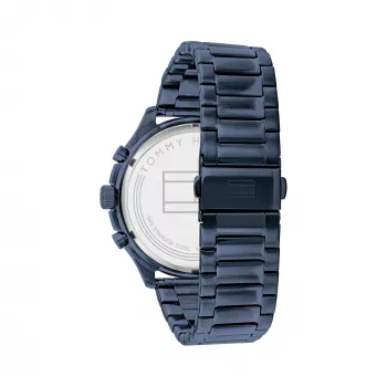 Tommy Hilfiger Men's Damon Quartz Watch 1791853 44mm Blue Silicone