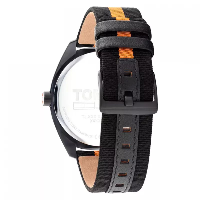 Tommy Hilfiger Men's Damon Quartz Watch 1792042 45 mm Stainless Steel Blue Dial