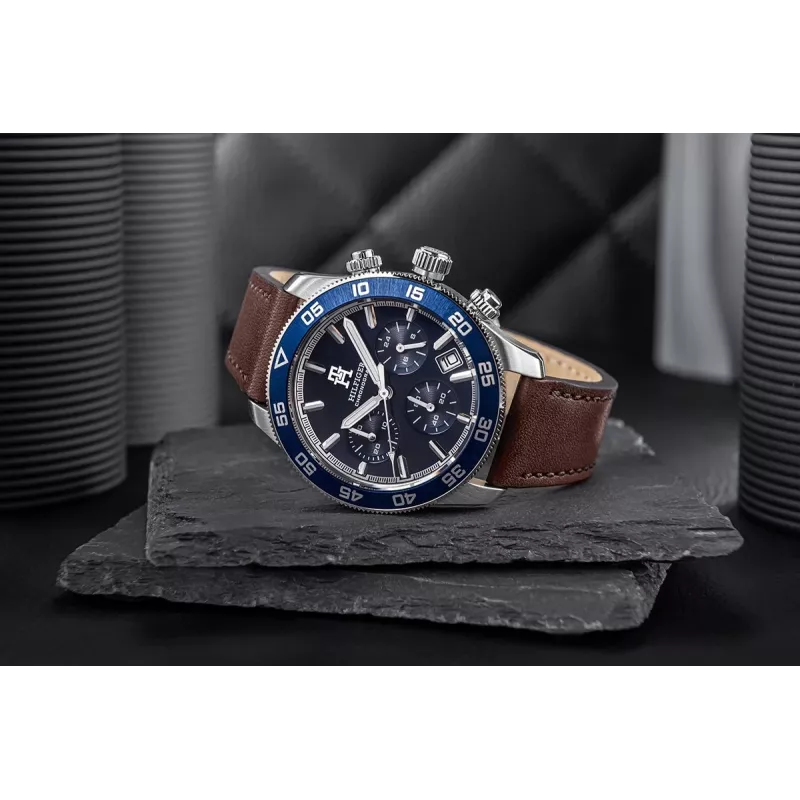 Tommy Hilfiger Men's Damon Quartz Watch 1792163 41mm Stainless Steel Blue Dial