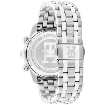 Tommy Hilfiger Men's Damon Quartz Watch 1792185 41mm Blue Dial Stainless Steel