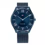 Tommy Hilfiger Men's Decker Quartz Watch 1710514 43mm Blue Dial Brown Leather