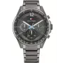 Tommy Hilfiger Men's Decker Quartz Watch 1791975 44 mm Blue Dial Stainless Steel Mesh