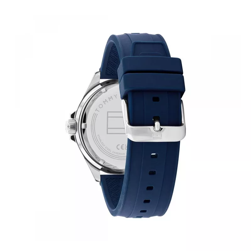 Tommy Hilfiger Men's Decker Quartz Watch 1792009 43mm Blue Dial Stainless Steel